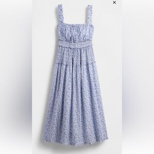 NWT Doen x GAP Blue Floral Dress Ladies M